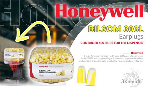 Bilsom 303L Honeywell HL400 Cap Dispenser Świat Zatyczek