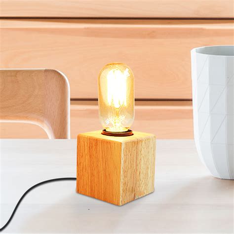 Wood Desk lamp wooden desk light Dimmable table Desk Retro desk lamp ...