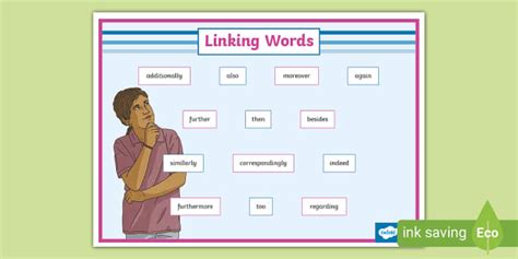 Linking Words Word Mat Lehrer Gemacht Twinkl