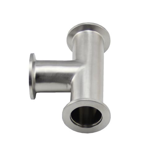 Customized Stainless Steel Tee Vacuum Fittings Kf16 Kf25 Kf40 Kf50