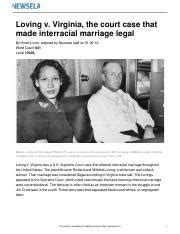 Lib History Loving Case Interracial Marriage 39474 Article Quiz And