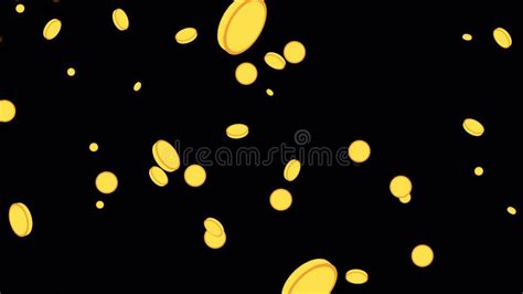 Falling Gold Coins Background Stock Video - Video of macro, loop: 265407031