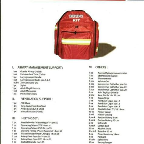 Jual Tas Emergency Kit Isi Tas P3k Lengkap Isi Tas Emergency Kit