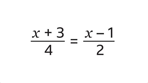 Solving Equations Using Fractions