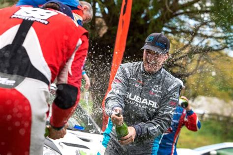 Subaru Rally Team Usa Drivers David Higgins And Travis Pastrana Finish