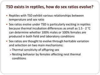 Environmental Control Sex Determination PPTX