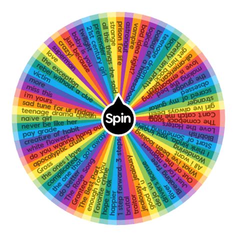 Every olivia rodrigo song (including unreleased ones) | Spin the Wheel ...