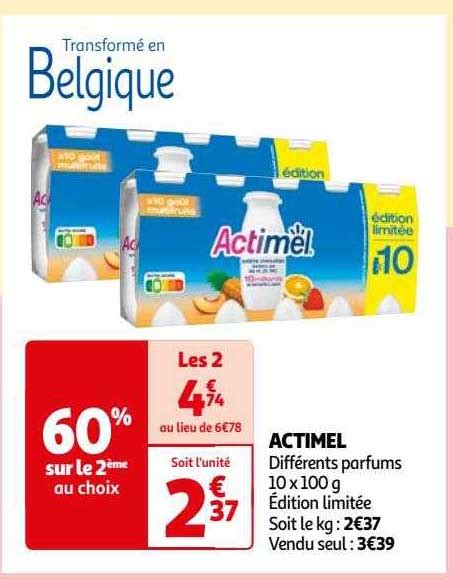 Promo Actimel Chez Auchan Icatalogue Fr