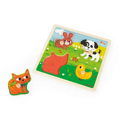 PUZZLE TACTILE MES PREMIERS ANIMAUX Destination Terre De Jeux