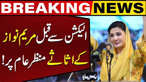 Maryam Nawaz Assets Reveal Just Before Elections Breaking News