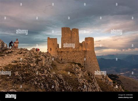 CALASCIO, ITALY, 8 AUGUST 2021: Rocca Calascio Castle in Gran Sasso ...