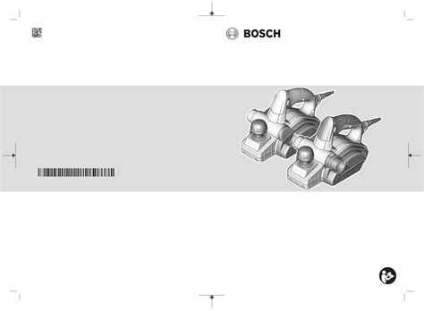 Handleiding Bosch PHO 2000 Schaafmachine
