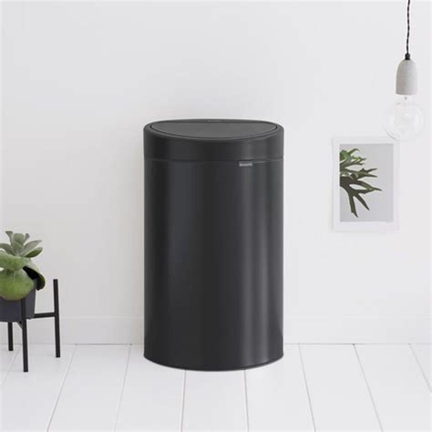 Brabantia Touch Bin New Afvalemmer 40 Liter Zwart Mat 114946