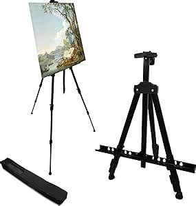 Rrftok Artist Easel Stand Metal Material Tripod Adjustable Easel For