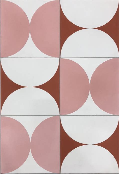 Tiles Melbourne Tiles Collection Perini Tiles Pink Geometric