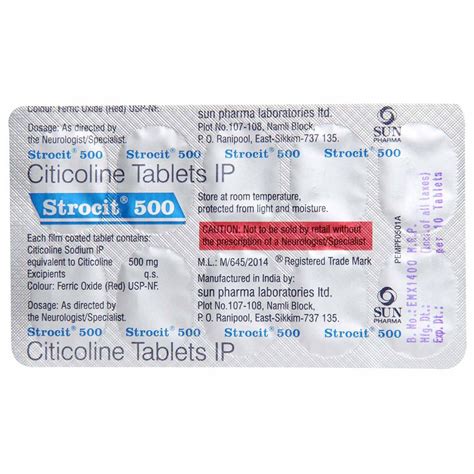 Strocit 500 Tablet 10's Price, Uses, Side Effects, Composition - Apollo ...