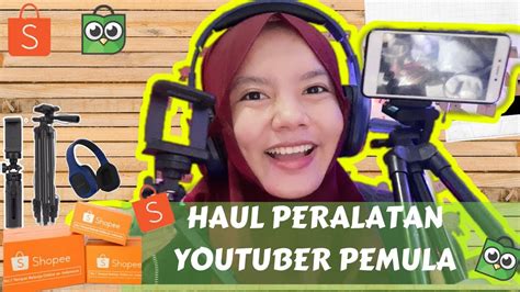 Shopee Toko Pedia Haul Peralatan Youtuber Murah Modal HP Part 2