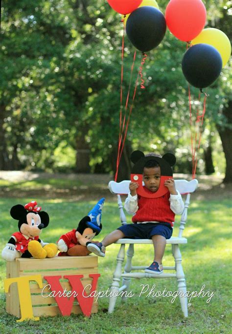 Two Year Old Mickey Mouse Photography Shoot Mickey Mouse Themed