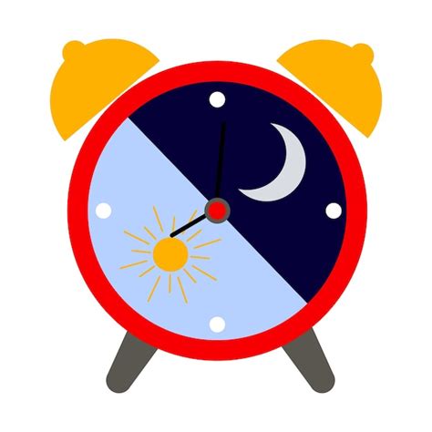 Icono de reloj despertador ilustración de color plano de un reloj