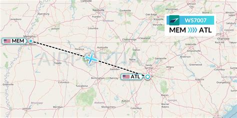 WS7007 Flight Status WestJet Memphis To Atlanta WJA7007