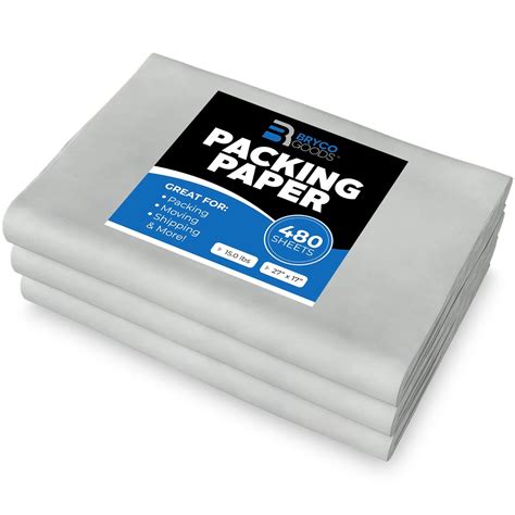 Amazon.com: Packing Paper Sheets for Moving - 15lb - 480 Sheets of ...