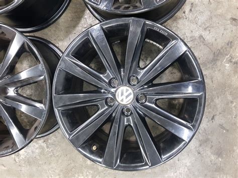 Used 16" Original VW Polo Rims Only, Car Accessories, Tyres & Rims on Carousell