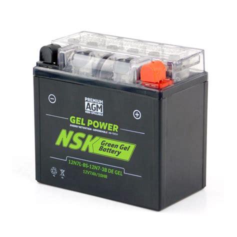 Batería Nsk De Gel Para Moto 12n7bl Bs Moto Mayoreo Gdl