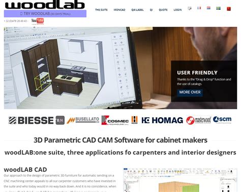 3D CAD CAM For Architectural Woodwork Manufacturers WoodLAB IronCAD