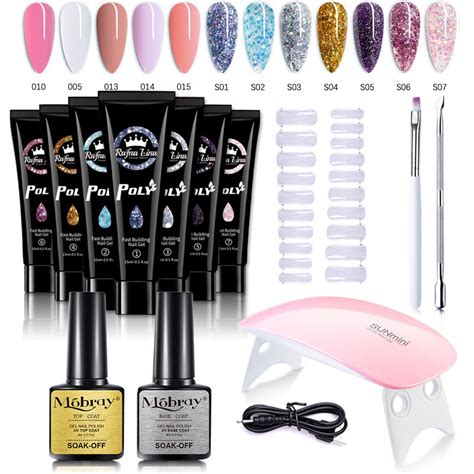 Professional Complete Poli Gel Of A Polygel Gel Extension Set Nail Art