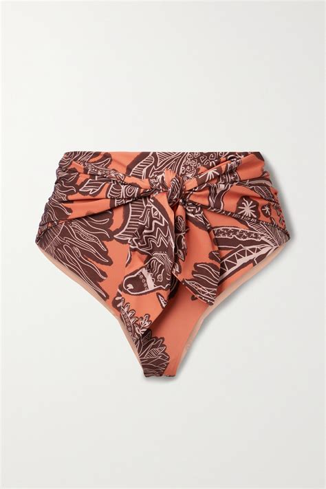 Buy Johanna Ortiz Net Sustain Herencia Knotted Printed Recycled Bikini Briefs At Off