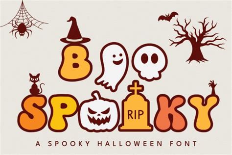 Boo Spooky Font by tanondesign · Creative Fabrica