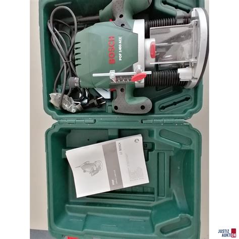 Bosch Oberfräse "POF 1400 ACE" mit Werkzeugkoffer &&176233& | Justiz ...