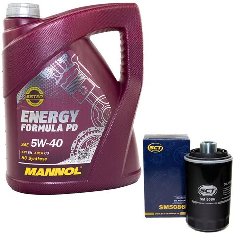 Motoröl Motor Öl MANNOL Energy Formula PD 5W 40 API SN 5 Liter mi 32 95