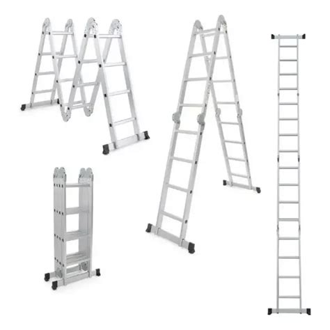 Escadas De Aluminio 4 Metros - Escada Articulada De Aluminio 4 Metros | MercadoLivre 📦