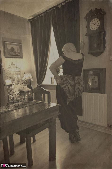 Older British Lady Barby Slut Gets Naked In A Garter Belt And Nylons CoedCherry