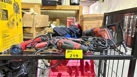 LOT OF ASSORTED HILTI TOOLS INCLUDING; TE5 RIGHT ANGLE DRILL, TE2 ...