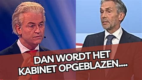 Wilders Zet Schoof Onder Druk Asiel Noodwet Of Het Kabinet Wordt