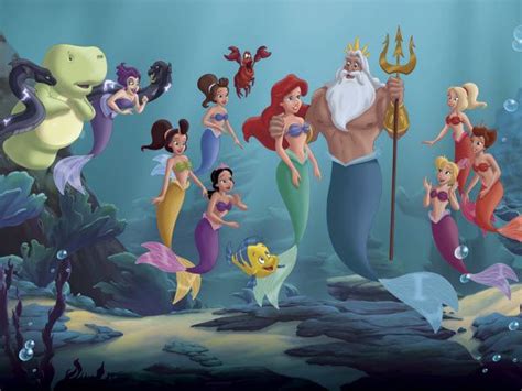 The Little Mermaid And Her Sisters The Little Mermaid Ariels