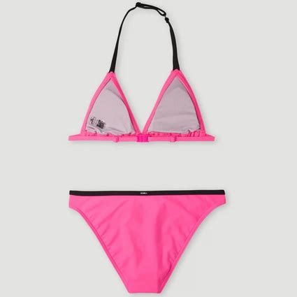 Bikini O Neill Girls Essential Triangle Rosa Shocking Outdoorsupply Co Uk