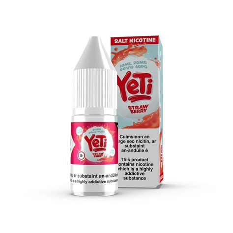 Strawberry Nic Salts By Yeti Vapely