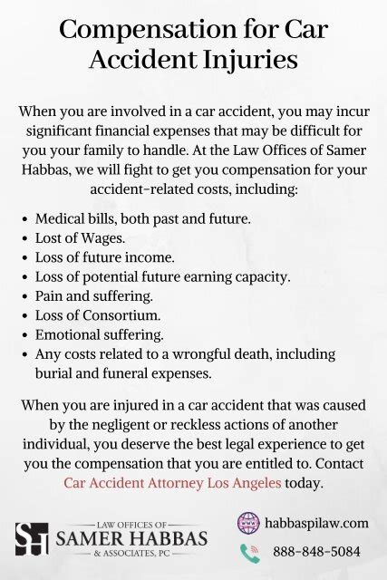 Compensation For Car Accident Injuries