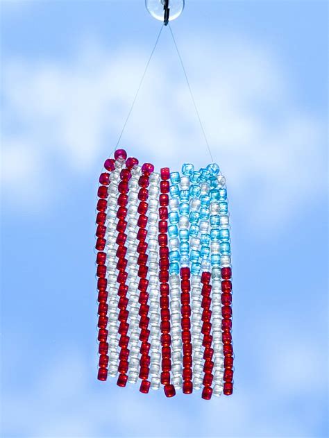 Cousin Diy Patriotic Beaded American Flag Suncatcher Kit