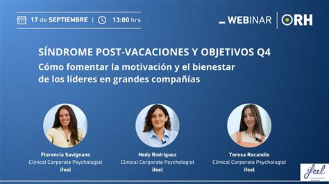 Webinar ORH 17 9 Síndrome post vacacional y objetivos Q4 cómo