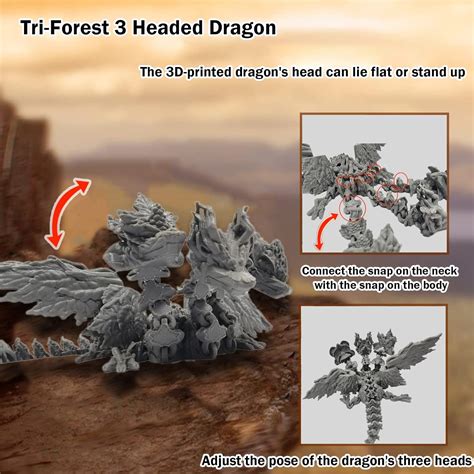 ALVBELLS Juguetes de dragón impresos en 3D con figuras de acción de