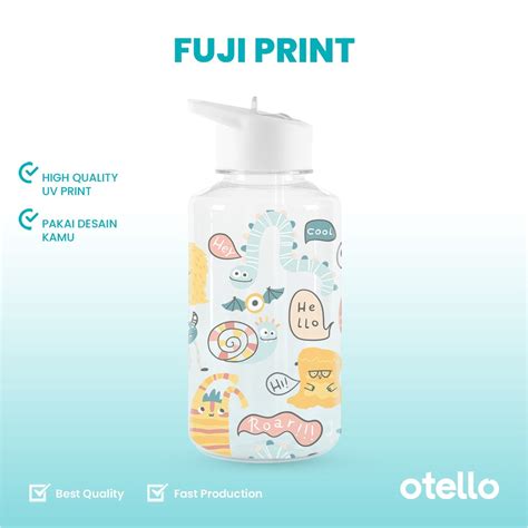 Jual Custom Botol Minum Ml Fuji Tumbler Plastik Bpa Free Uv Print