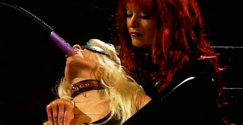 Submissive Blond Hoe Gives Blowjob To Dildo While Being Bandaged