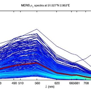 Water Reflectance Spectra From MERIS At The Thornton C Power Location