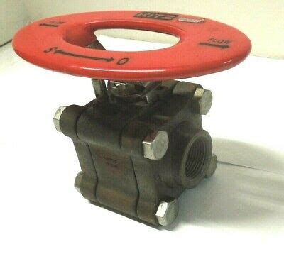 KITZ BALL VALVE 1 1500 WOG NPT STEEL 3 PC BODY FULL PORT OVAL HANDLE