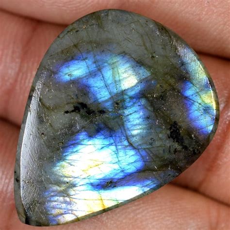 50 30 Cts 100 Natural Labradorite Loose Cabochon 26 X 34 Mm Pear