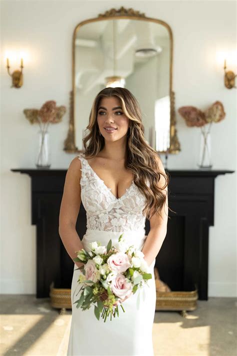 Sexy Lace Wedding Dress with Slit | True Society Bridal Shops